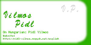 vilmos pidl business card